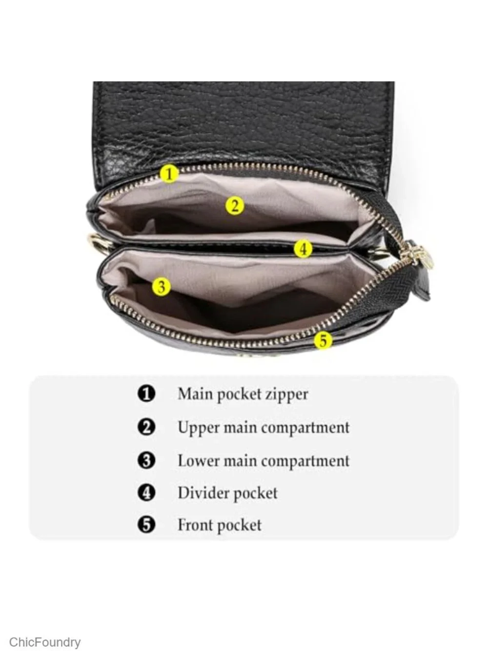 Small Vegan Leather Crossbody Bag for Women Cell Phone Purse Travel Everyday
